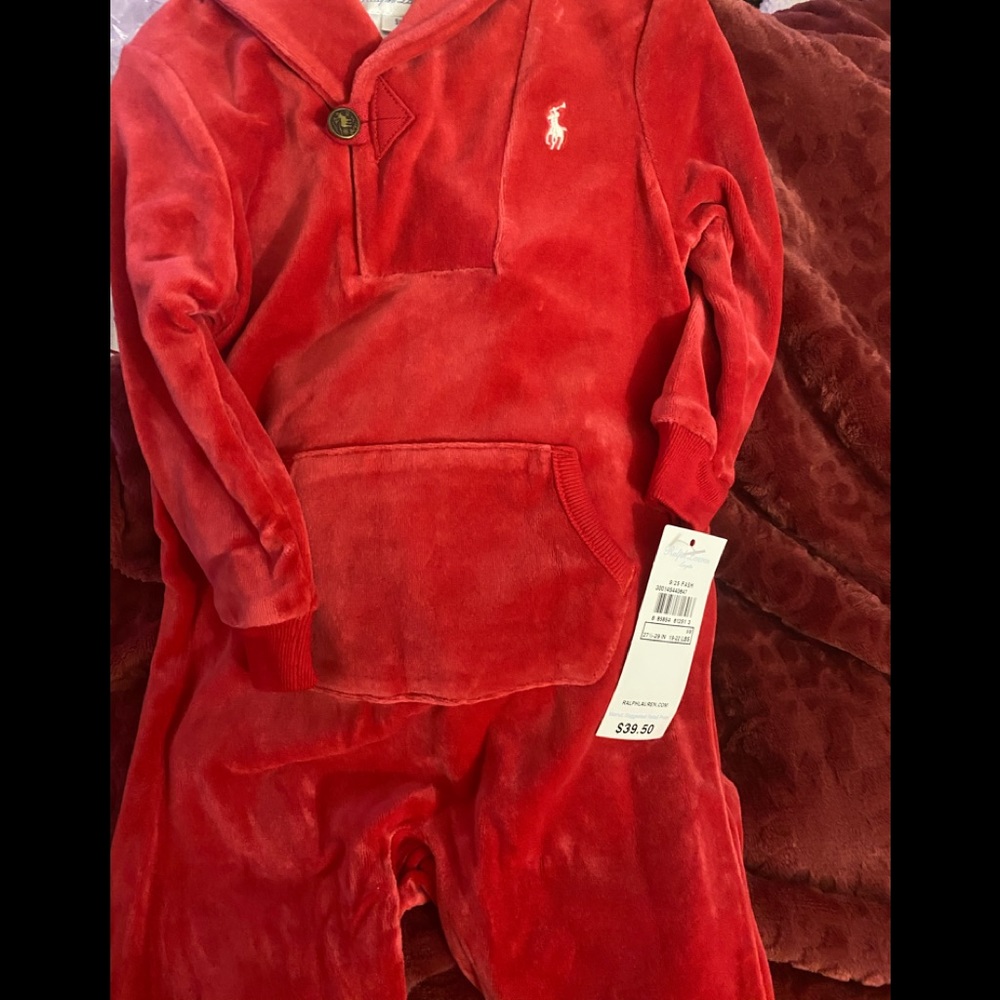 Red Ralph Lauren Layette